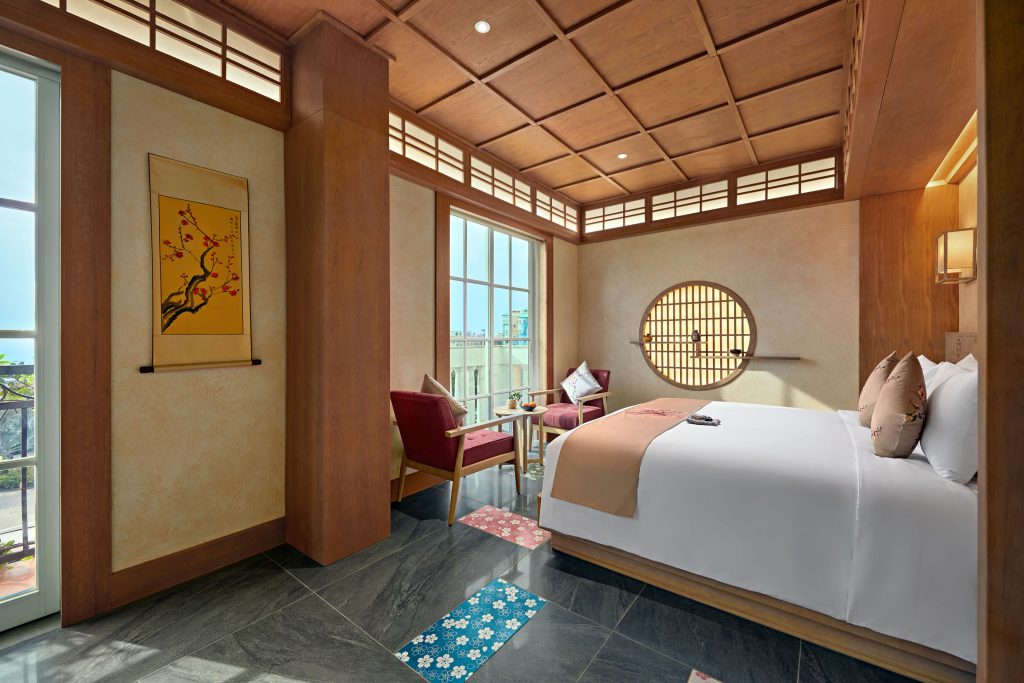 Japanese-style Sakuraoto room with a balcony toward the cable car, Sakurakyo Hotel & Spa