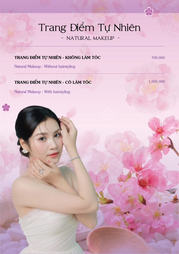 Menu Sakurakyo Spa Phú Quốc 2026, trang 11: trang điểm tự nhiên