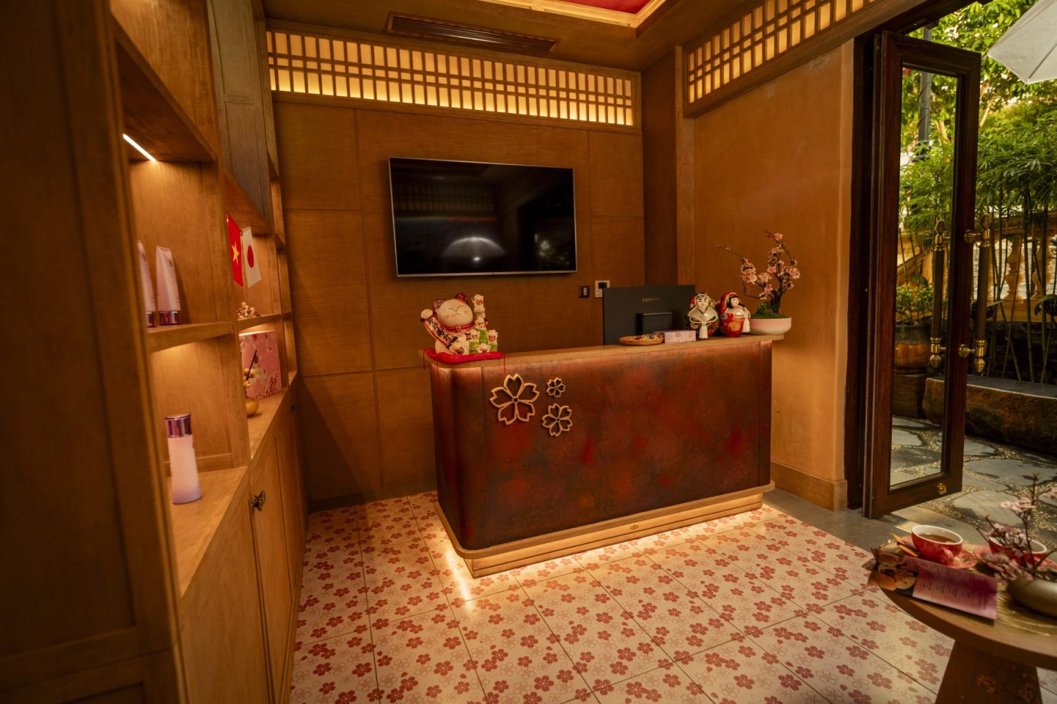 Sakurakyo Spa reception